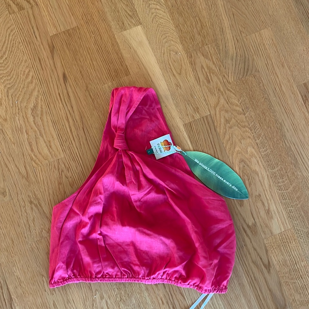 Red Farm Rio one shoulder top new with tags!